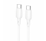 USB-C to USB-C Cable Borofone BX93, 60W, 3A, 1m, White 