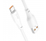 USB-A to USB-C Cable Hoco X93, 100W, 5A, 1m, White 