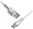 USB-A to USB-C Cable Baseus Cafule Metal Series, 66W, 6A, 1m, White CAKF000102