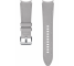 Hybrid Leather Strap for Samsung Galaxy Watch6 / Classic / Watch5 / Pro / Watch4 Series, 20mm, M/L, Silver ET-SHR89LSEGEU