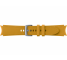 Hybrid Leather Strap for Samsung Galaxy Watch6 / Classic / Watch5 / Pro / Watch4 Series, 20mm, S/M, Mustard ET-SHR88SYEGEU
