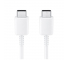 USB-C to USB-C Cable Samsung EP-DA705BWE, 25W, 3A, 1m, White GP-TOU021RFBWW
