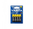 Zinc Carbon Batteries Varta Super Heavy Duty, AAA / LR3, 1.5V, 4-Pack