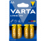 Alkaline Batteries Varta Longlife, AA / LR6, 1.5V, 4-Pack