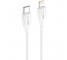 USB-C to Lightning Cable Blue Power B1BX19, 18W, 3A, 1m, White