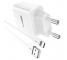 Wall Charger BLUE Power BMBA52A Gamble, 10.5W with MicroUSB Cable White (EU Blister)