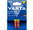 Alkaline Batteries Varta Longlife Max Power, AAA / LR3, 1.5V, 2-Pack