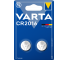 Lithium Button Cell Varta, CR2016, 87mh, 3V, 2-Pack