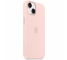 Silicone Case with MagSafe for Apple iPhone 14, Chalk Pink MPRX3ZM/A