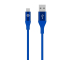 USB-A to microUSB Cable Celly, 18W, 2.4A, 1m, Blue USBMICROCOLORBL