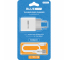 Wall Charger Blue Power L65EU, 12W, 2.4A, 2 x USB-A, with USB-C Cable, White