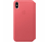 Leather Folio Case for Apple iPhone XS Max, Peony Pink MRX62ZM/A 