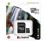 microSDXC Memory Card Kingston Canvas Select Plus Android A1 with Adapter, 128Gb, Class 10 / UHS-1 U1 SDCS2/128GB