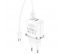 Wall Charger Blue Power BMBA25A, 12W, 2.4A, 2 x USB-A, with microUSB Cable, White