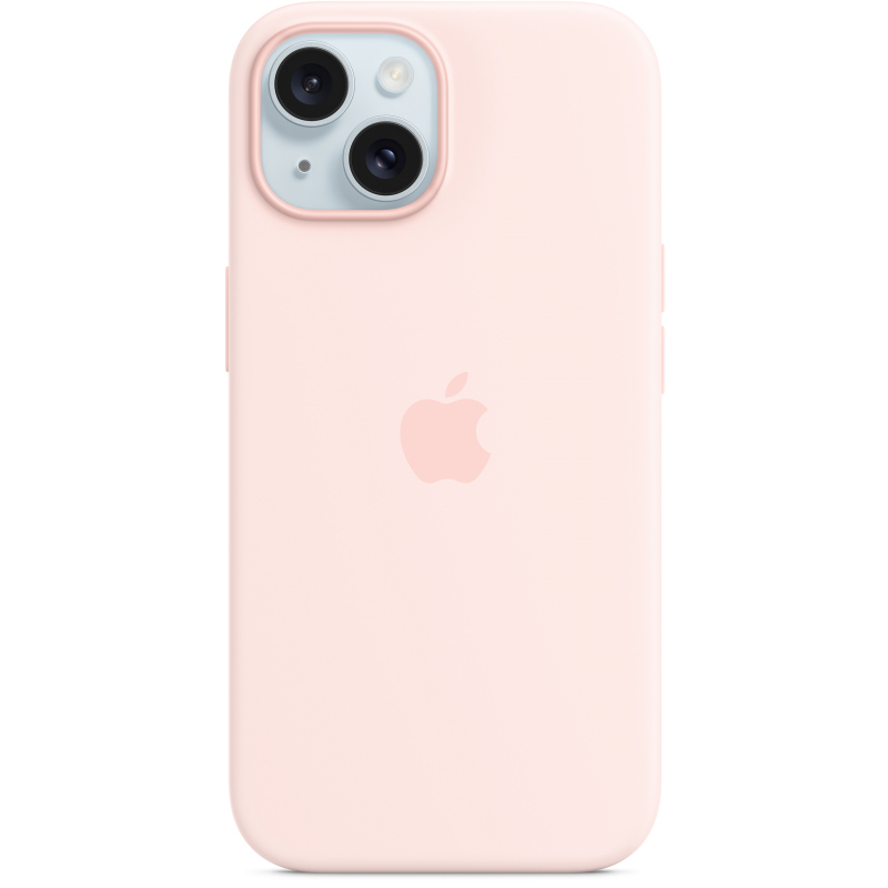 Silicone Case with MagSafe for Apple iPhone 15, Light Pink MT0U3ZM/A