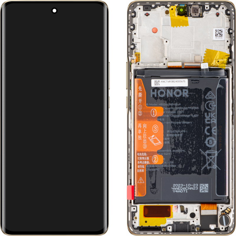 LCD Display Module for Honor Magic6 Lite, with Battery, Sunrise Orange 