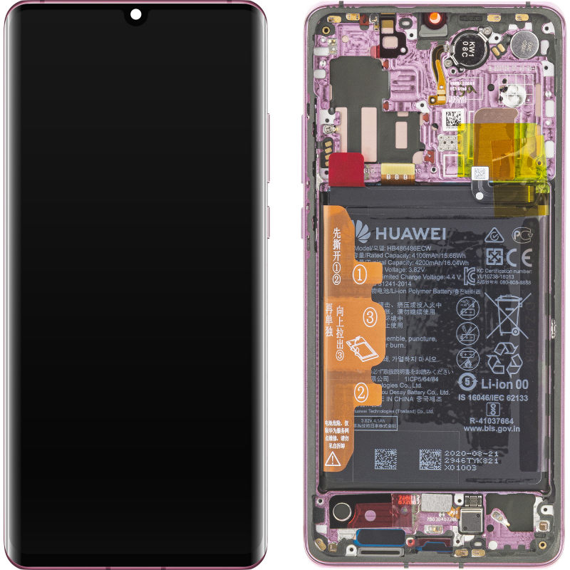 huawei-p30-pro-purple-lcd-display-module--2B-battery