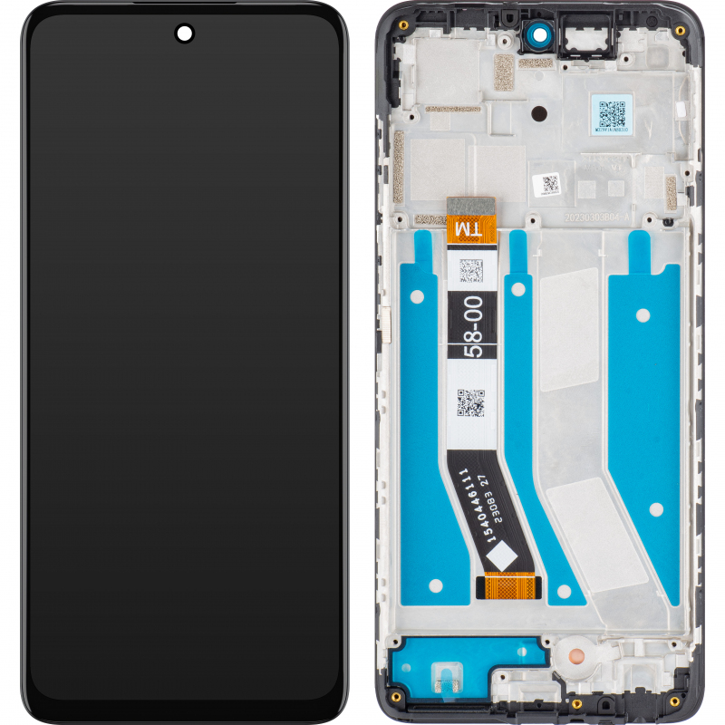 LCD Display Module for Motorola Moto G73, Black