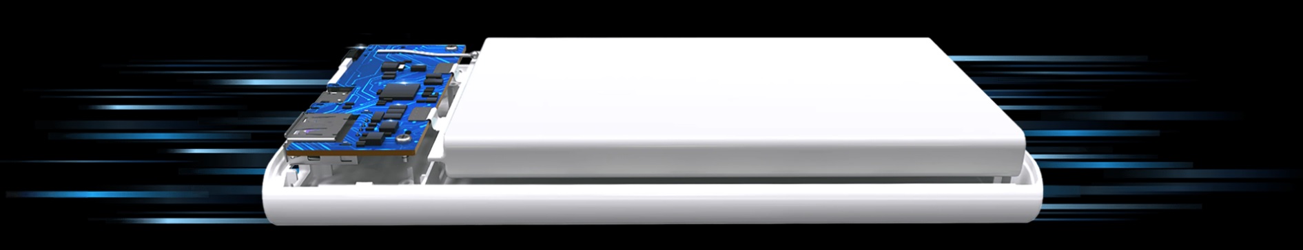 1659954904 PowerBank Huawei SuperCharge 10000mAh 22.5W USB-A/USB-C με Καλώδιο USB-A to USB-C - White (55034445)